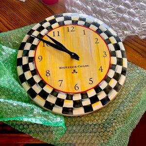 MacKenzie Childs Courtney Check clock